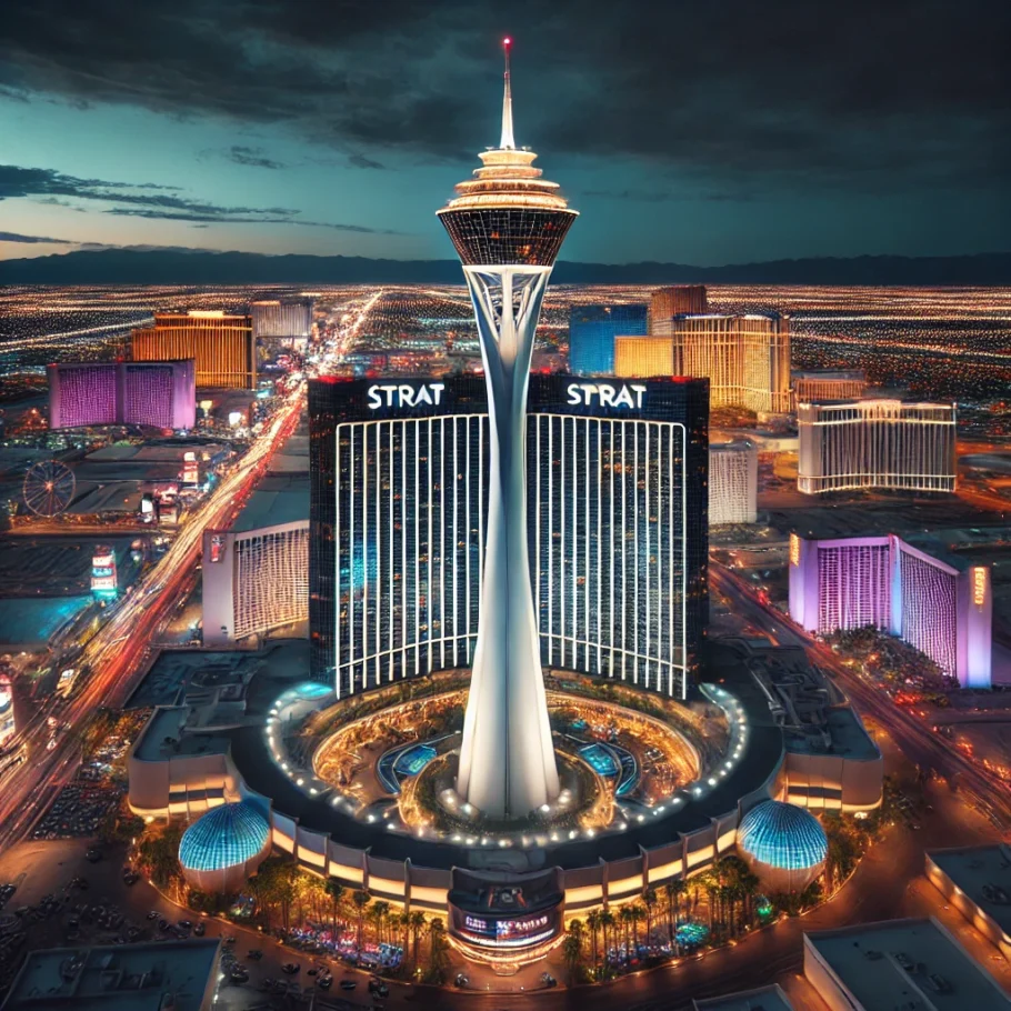 alt= "STRAT Hotel and Casino, Las Vegas"