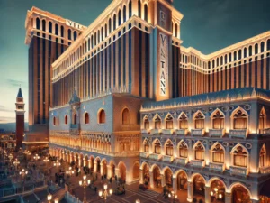 The Venetian Hotel at dusk - SW Steakhouse