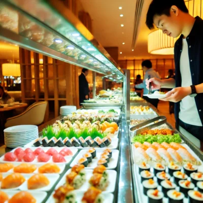 alt= "Dining at ARIA Buffet"