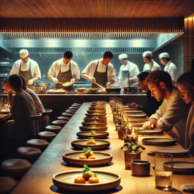 alt= "Counter seating at Raku. Chinatown las Vegas"