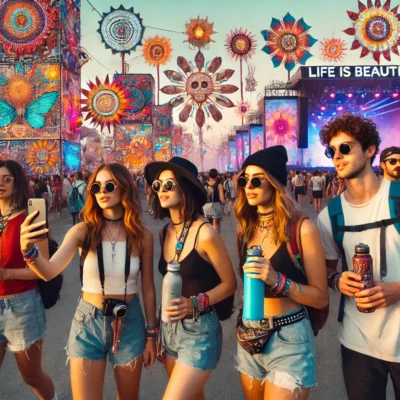 alt= "Life is Beautiful festival-goers"