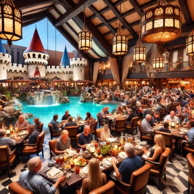 alt= "Dining at Excalibur Hotel & Casino"
