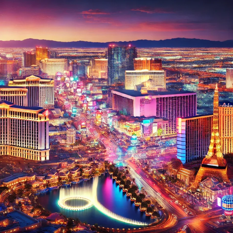 alt= "Las Vegas Strip on Labor Day"