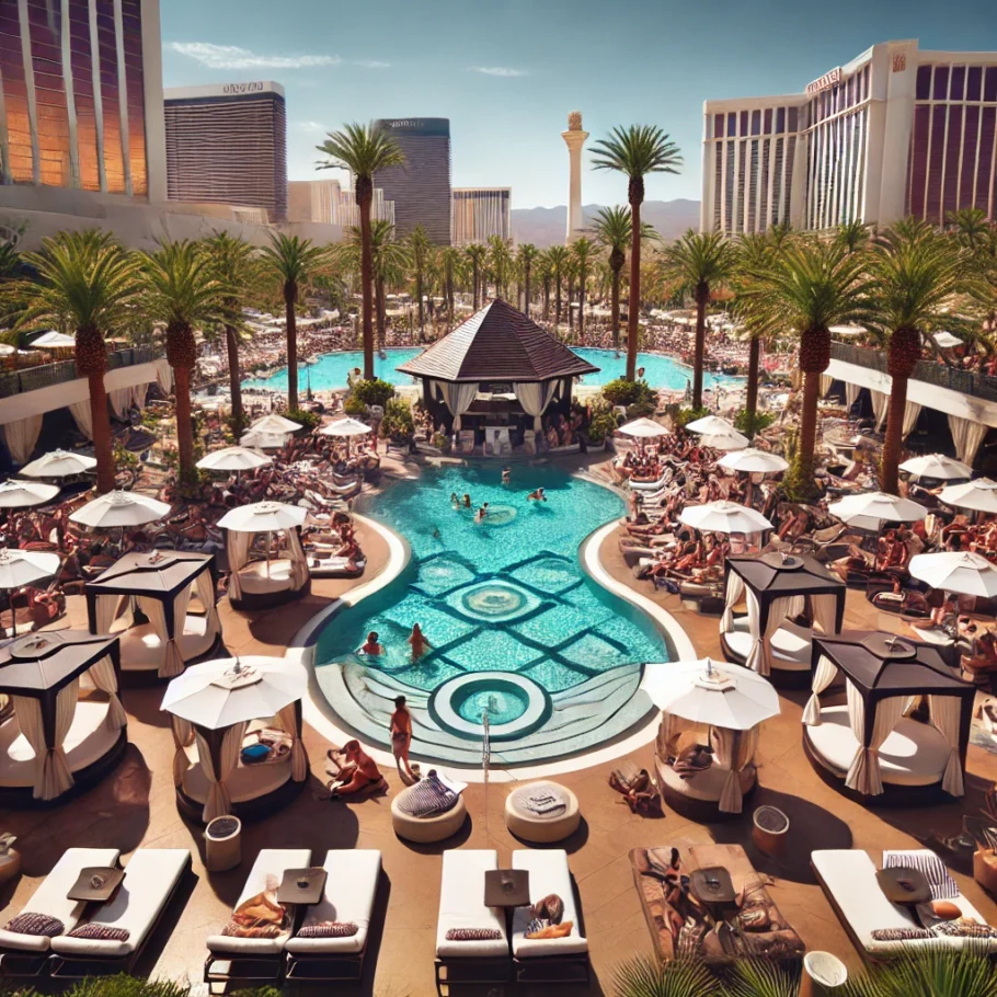 alt= "Pool and Dayclub at Palms Casino Resort pools"