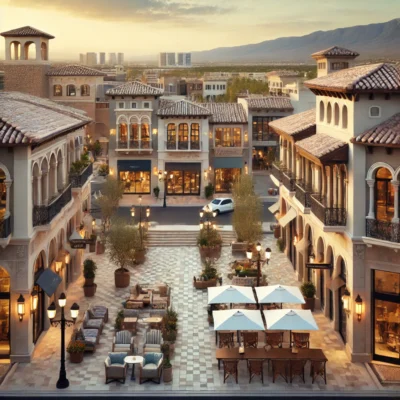 alt= Tivoli Village near Angel Park Golf Club"