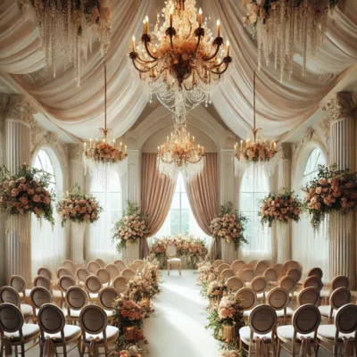 alt= "Wedding setup in Mon Bel Ami Wedding Chapel"