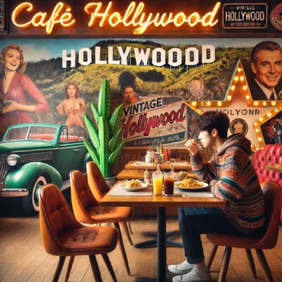 alt= "Local diner at Café Hollywood"
