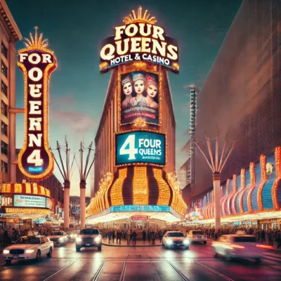 alt= "Four Queens Hotel on Fremont Street"