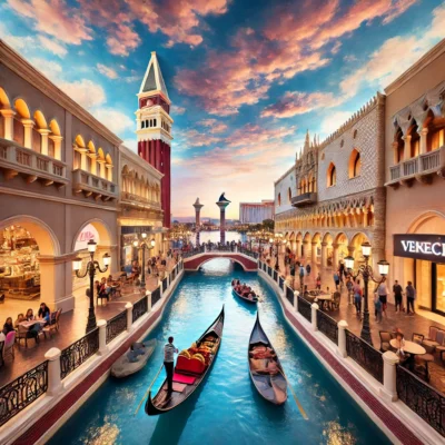 alt= "Indoor and Outdoor Venetian Gondola Rides"