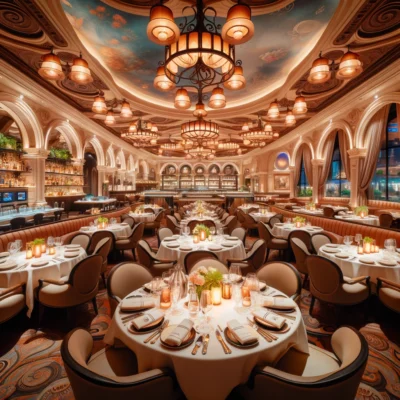 alt= "Inside Bacio, Tropicana Hotel"