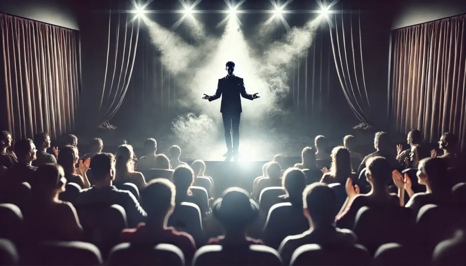 alt= "The Mentalist on Stage"