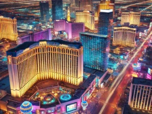 alt= "Las Vegas strip at night"