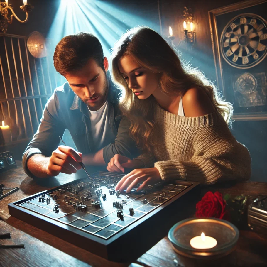 alt= "Inside one of the best escape rooms for couples in Las Vegas"