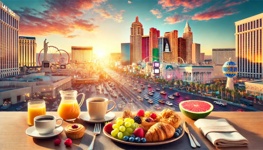 alt= "Las Vegas Strip at sunrise"