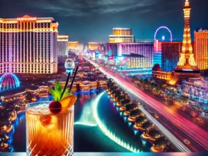 alt= "Las Vegas Strip at night"