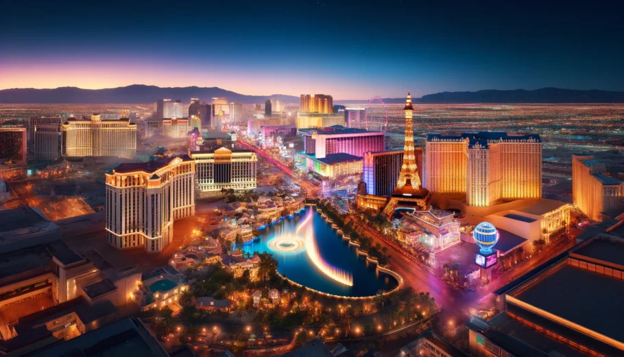 alt= "La Vegas Strip at Night"