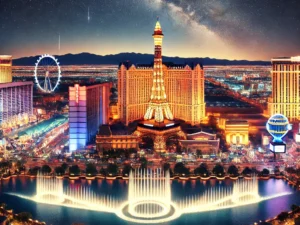 alt= "Las Vegas Strip at night"