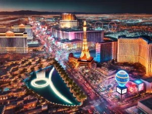 alt= "Las Vegas Strip at Night