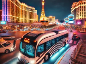 alt= "Night View of Las Vegas Strip"