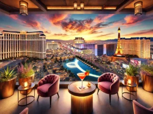 alt= "Las Vegas Strip at Sunset"