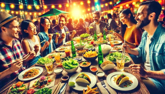 alt="diners enjoying exotic cuisine in Las Vegas"