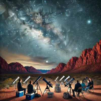 alt= "Stargazing at Red Rock Canyon"
