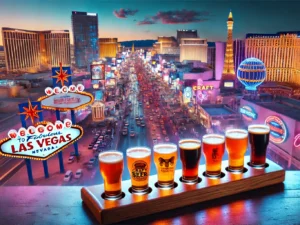 alt= "Las Vegas Strip at dusk"