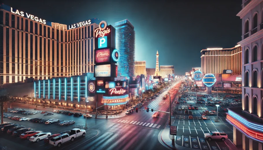 alt= "Las Vegas Strip at night"