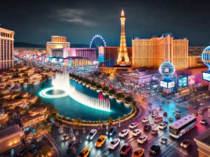 alt= "Las Vegas Strip at night"