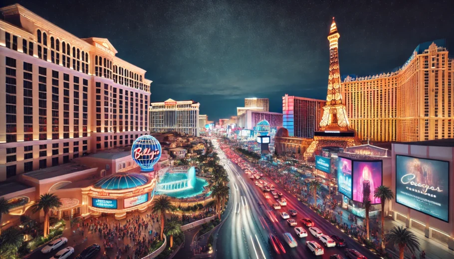 alt= "Las Vegas Strip at night"