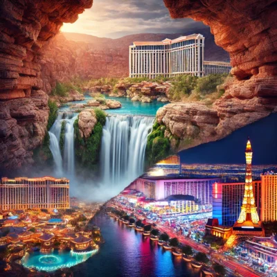 alt= "Combining hidden waterfalls with a day in Las Vegas"