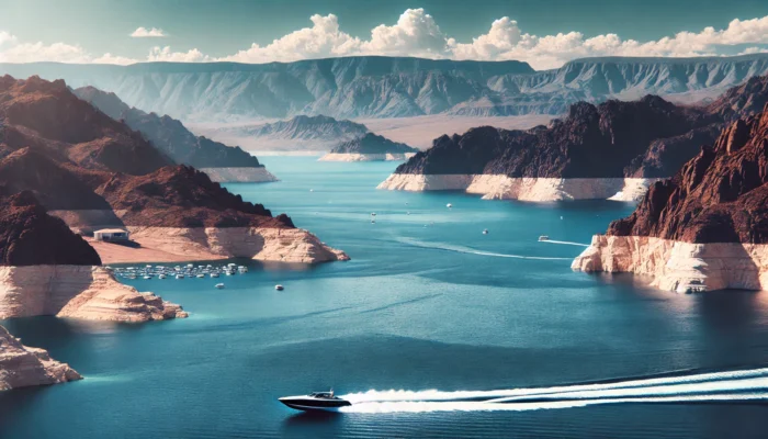 alt= "Lake Mead near Las Vegas"