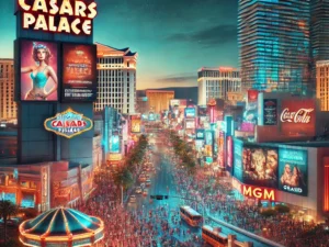 alt= "Las Vegas Strip at night"